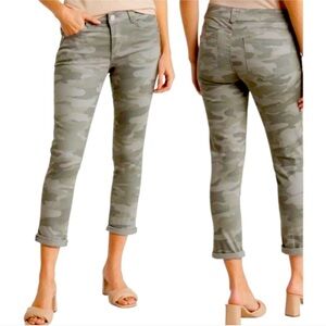 Democracy Camo Print Stretch Ankle Jeans